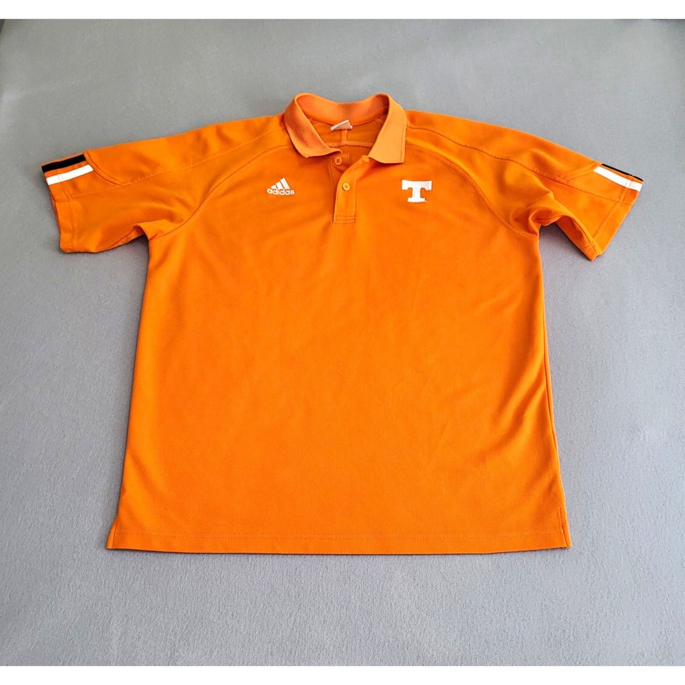 University of Tennessee Volunteers Adidas Orange Polo Shirt Men's Size M